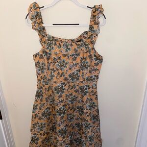 Pink/Orange Floral Dress Ann Taylor Size 10